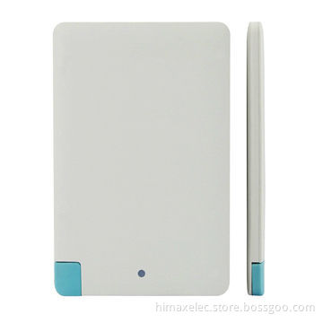 OEM Business Card Power Bank, 2500mAh, A grade Li-po cell, Advertising gifts, High-tech